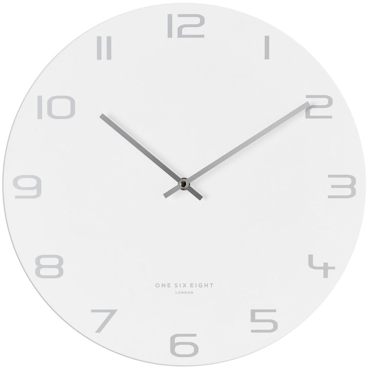 One Six Eight London Bianca Wall Clock White 40cm 22115 2