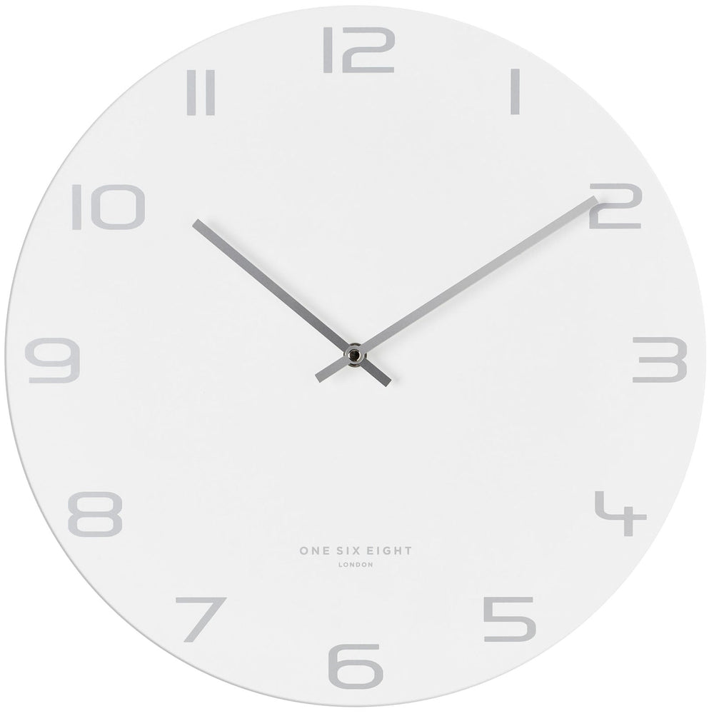 One Six Eight London Bianca Wall Clock White 60cm 22118 2